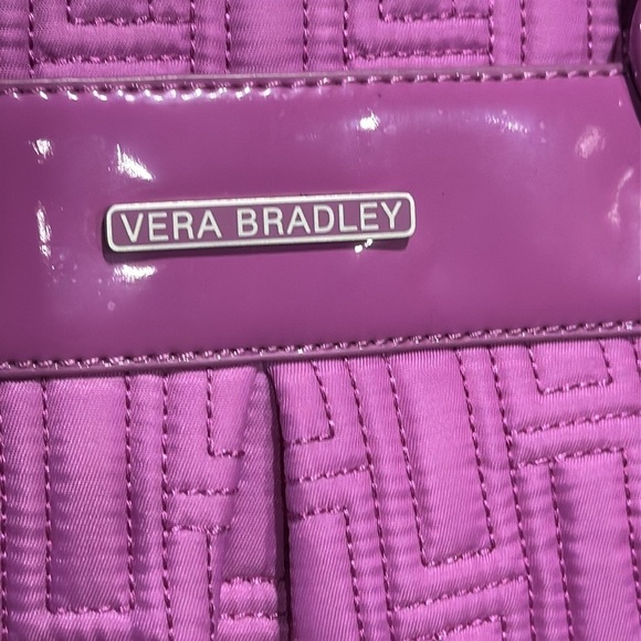 Vera Bradley Women’s Tote Bag – Purple Nylon with Patent Leather Trim - Picture 4 of 13